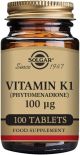 SOLGAR VIT.K1 (FITOMENA) 100MCG 100 TABS