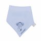 Saro Babete Mini Baby Foulard Party Azul