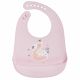 Saro Jungle Party Babete de Silicone Nham! Flamingo