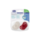 Chicco Chupetas Physio Air Silicone Branca/Vermelha 6-16M