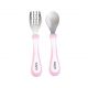Saro Talheres de Aço Ergonómicos Rosa