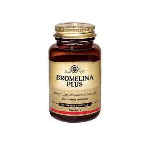 Solgar - Bromelaína 500mg x 30 caps.