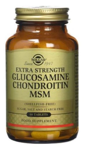 SOLGAR GLUCOSAMINE CHONDROITIN MSM 60TAB