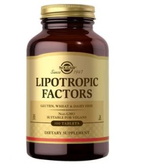 SOLGAR LIPOTROPIC FACTORS 100 TABS.