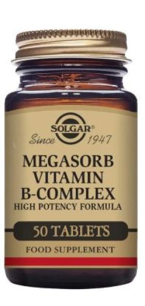 SOLGAR MEGASORB 50 B-COMPLEX 50TABS