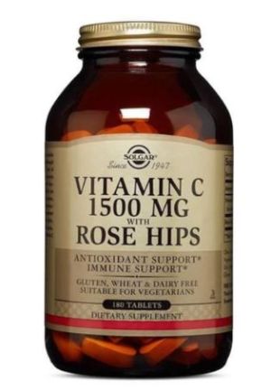 SOLGAR VIT.C 1500MG ROSE HIPS 180 TABS
