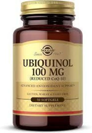 SOLGAR UBIQUINOL 100MG 50 SOFTGELS