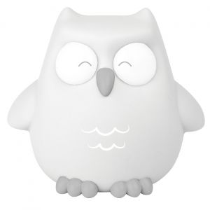 Saro Luz LED de Presença Coruja Dorminhoca Cinzenta