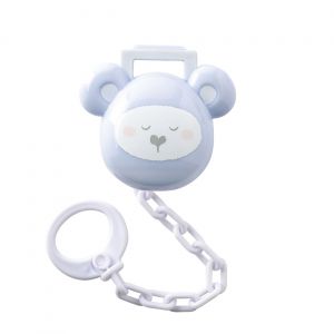 Saro Corrente Porta-Chupeta Happy Teddy Azul