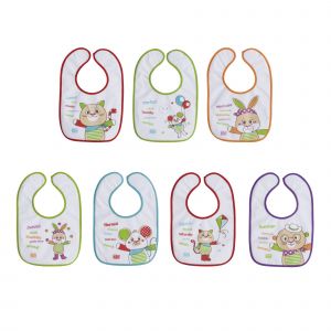 Saro Conjunto de Babetes com Velcro 7 Dias