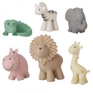 Saro Animaizinhos Selvagens Roca Chocalho de Látex