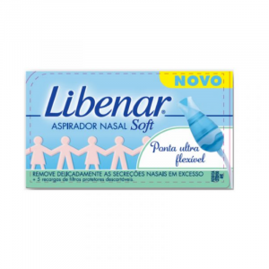 Libenar Baby Aspirador nasal Soft + Recargas de filtros protetores descartáveis 5 unidades