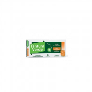 Tantum Verde Laranja-Mel sem Açúcar 3mg 20 Pastilhas