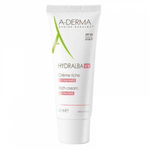 A-Derma Creme Hydralba Hidratante Rico SPF20 40ml 