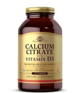 SOLGAR CÁLCIO CITRATE+VIT.D3 240TABS