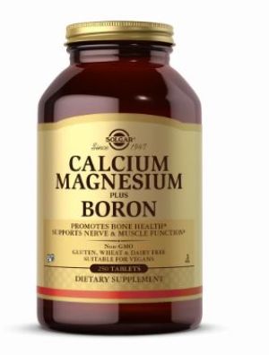 SOLGAR CALCIUM+MAGNESIUM+BORON 250 TABS