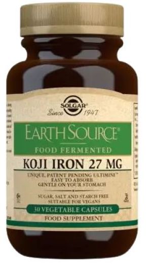 SOLGAR EARTH SOURCE KOJI IRON 27MG 30VCA