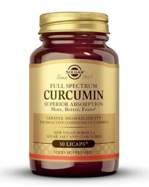 SOLGAR BRAIN WORKS CURCUMIN BACOPA 60CAP