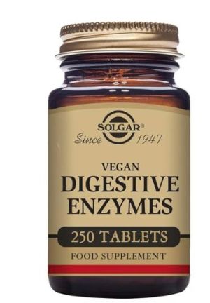 SOLGAR DIGESTIVE ENZYMES 250 TABLETS