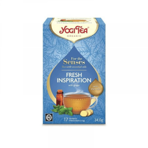 Yogi Tea Bio Chá Sentidos Inspiração Fresca 17 Saquetas