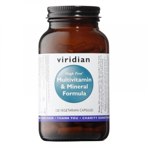 Viridian High Five Fórmula Multivitaminas e Minerais x 120 caps.