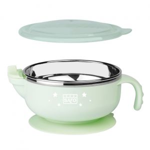 Saro Tigela Térmica de Aço Galáxia Verde