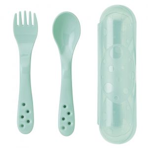 Saro Talheres com Estojo Hortelã