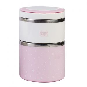 Saro Termo Galaxy Multi-Secção Rosa 820ml