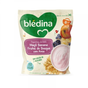 Blédina Farinhas Lácteas Papinhas do Bebé Maça Banana Frutos do Bosque Aveia 200g