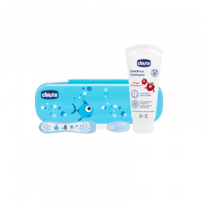Chicco Conjunto Higiene Oral Azul 12m+