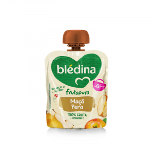 Blédina Frutas Saquetas Frutapura Maça/Pera 85g