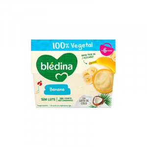 Blédina Tacinha 100% Vegetal Banana com Leite de Côco 4x95g