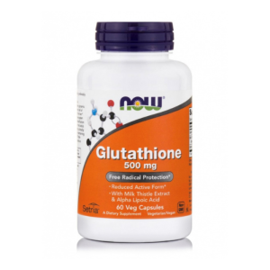 Now Glutathione 500mg 60 Veg Cáps
