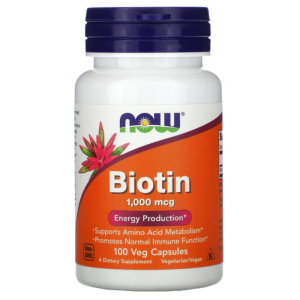 Now Biotina 1000mcg 100 Veg Cáps