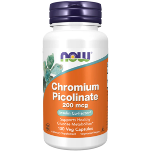 Now Chromium Picolinate 200mcg 100 Vcáps