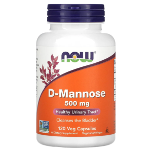 Now D-Mannose 500mg 120 Veg Cáps