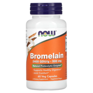 Now Bromelain 500mg 60 Veg Cáps