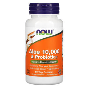 Now Aloe&Probiotics 60 Veg Cáps