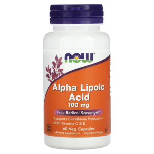 Now Alpha Lipoic Acid 100mg 60 Vegcáps