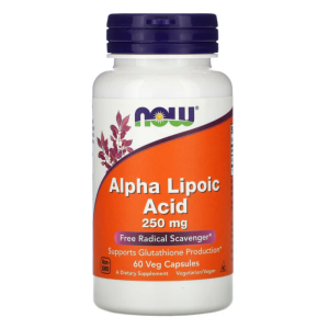 Now Alpha Lipoic Acid 250mg 60 Veg Cáps