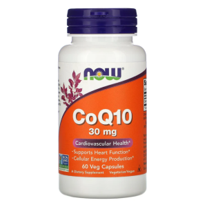 Now Co-Q10 30mg 60 Veg Cáps
