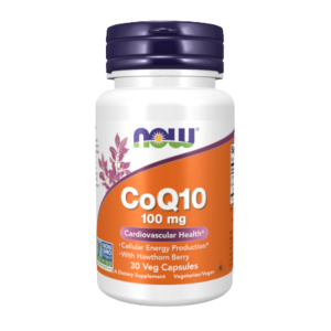 Now Co-Q10 100mg Hawthorn 30 Veg Cáps