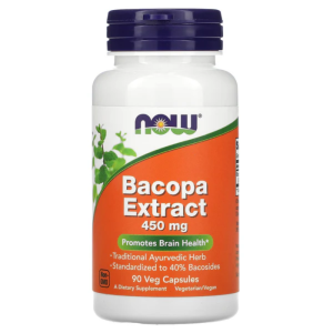 Now Bacopa Extract 450mg 90 Veg Cáps