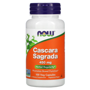 Now Cascara Sagrada 450mg 100 Veg Cáps