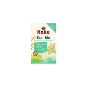 Holle Bio Papa 3 Cereais Sem Glúten 250g +6M