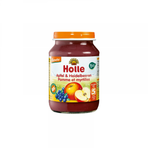 Holle Bio Puré De Maçã E Mirtilo 190g +5m