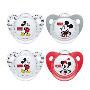 Nuk Trendline Chupetas Mickey Mouse Silicone 6-18m x 2 unid.