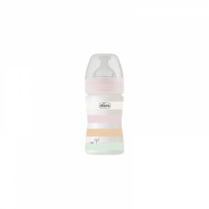 Chicco Biberão Well Being Fluxo Baixo Rosa 150mL