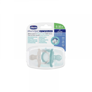 Chicco Chupetas PhysioForma Luxe Silicone Cinza/Azul 6-16M