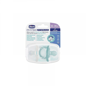 Chicco Chupetas PhysioForma Luxe Silicone Transparente/Azul 16-36M